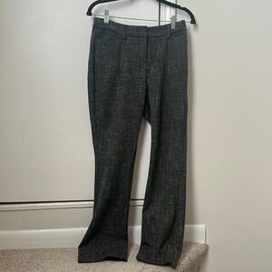 Express Black Tweed Columnist Barely Boot Mid-Rise Slacks - Size 2S